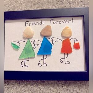 Colorful Friends Forever Framed Art